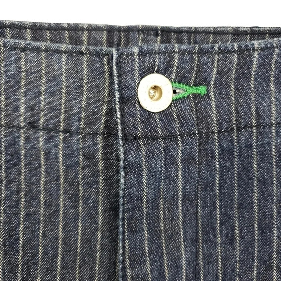 Vintage Y2K Tommy Hilfiger Flare Jeans Striped Dark Wash High Rise Denim - Picture 2 of 9